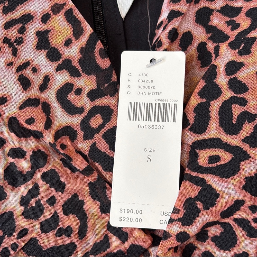 ANTHROPOLOGIE‎ RANNA GILL Leopard Midi Dress small NWT - Picture 6 of 13